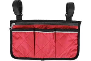 Walker Bag,Multifunctional Wheelchair Side Bag Scooter Armrest Side Bag Hanging Pouch Storage Organizer for Bed Rail, Scooter