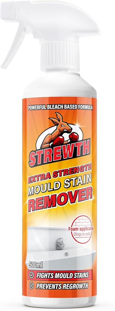 Strewth Mould Stain Remover Foam Spray 500ml - Walls, Tiles, Silicone