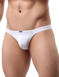iKingsky Men's Silky Thong Sexy T-Back Mens
