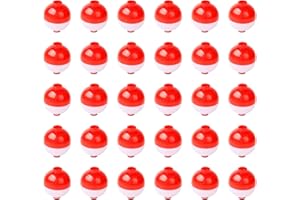 30pcs Snap on Fishing Bobbers Push Button Round Buoy Floats Bite Indicator Tackle