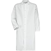 Red Kap Men's Gripper-Front Butcher Frock