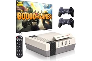 Kinhank Super Console Cube X3 Retro Game Console with 60000+ Games, EmuELEC 4.5/Android 9.0/CoreE 3 Systems in 1,2.4G+5G,BT 4.0,Compatible with 65+ Emulators
