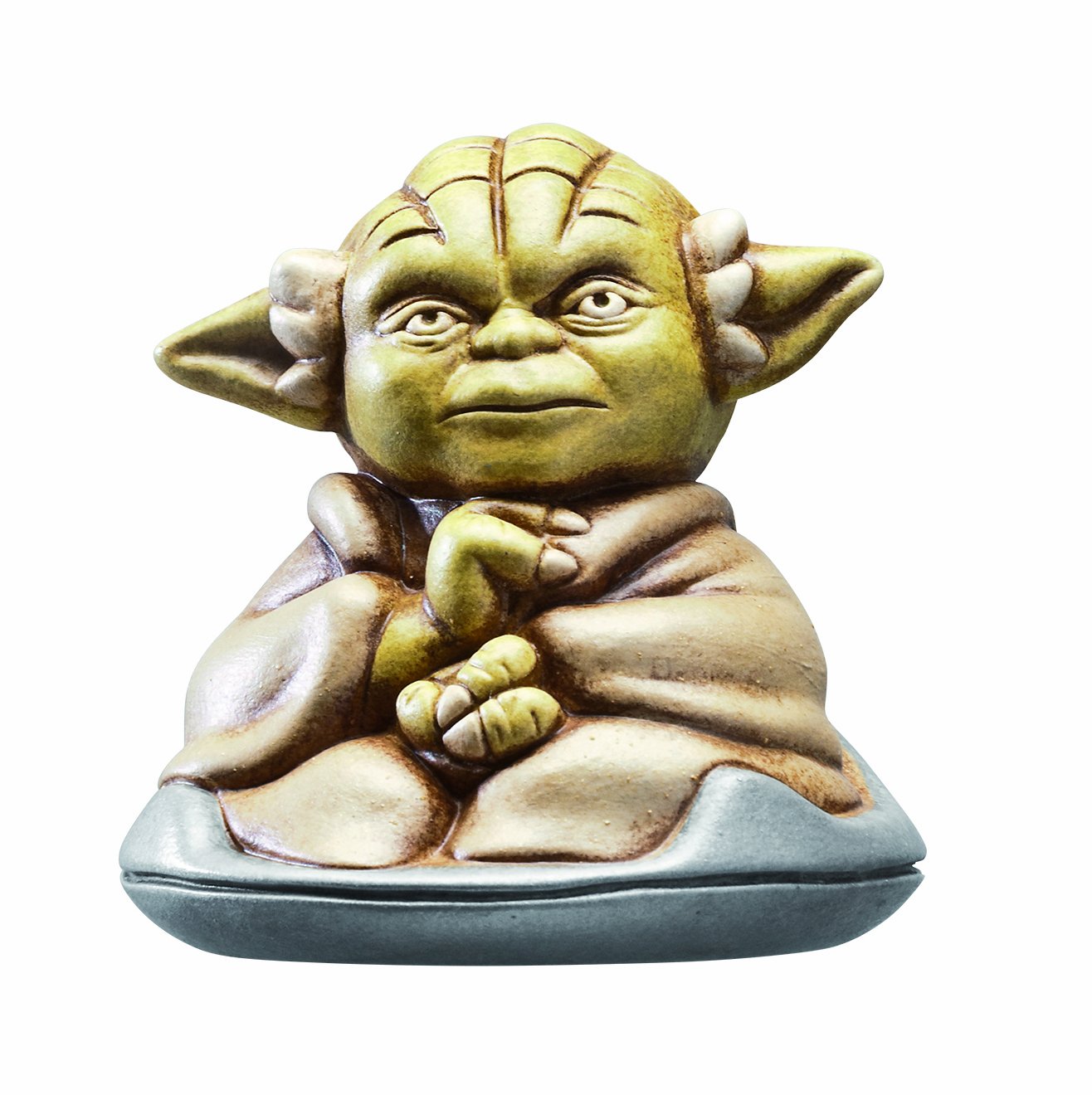 Star Wars Joy Toy 651353 Sitting Yoda Always Two There Are High End Ceramic Collectors Figure in Leather Noble Display Box