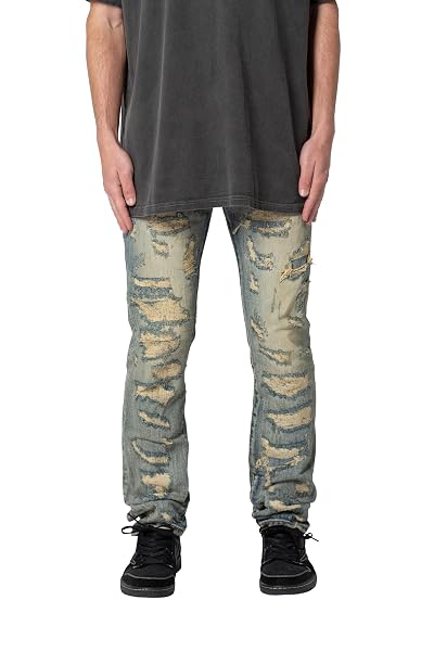 MNML MEN’S D543 STRAIGHT DENIM – VINTAGE BLUE,...