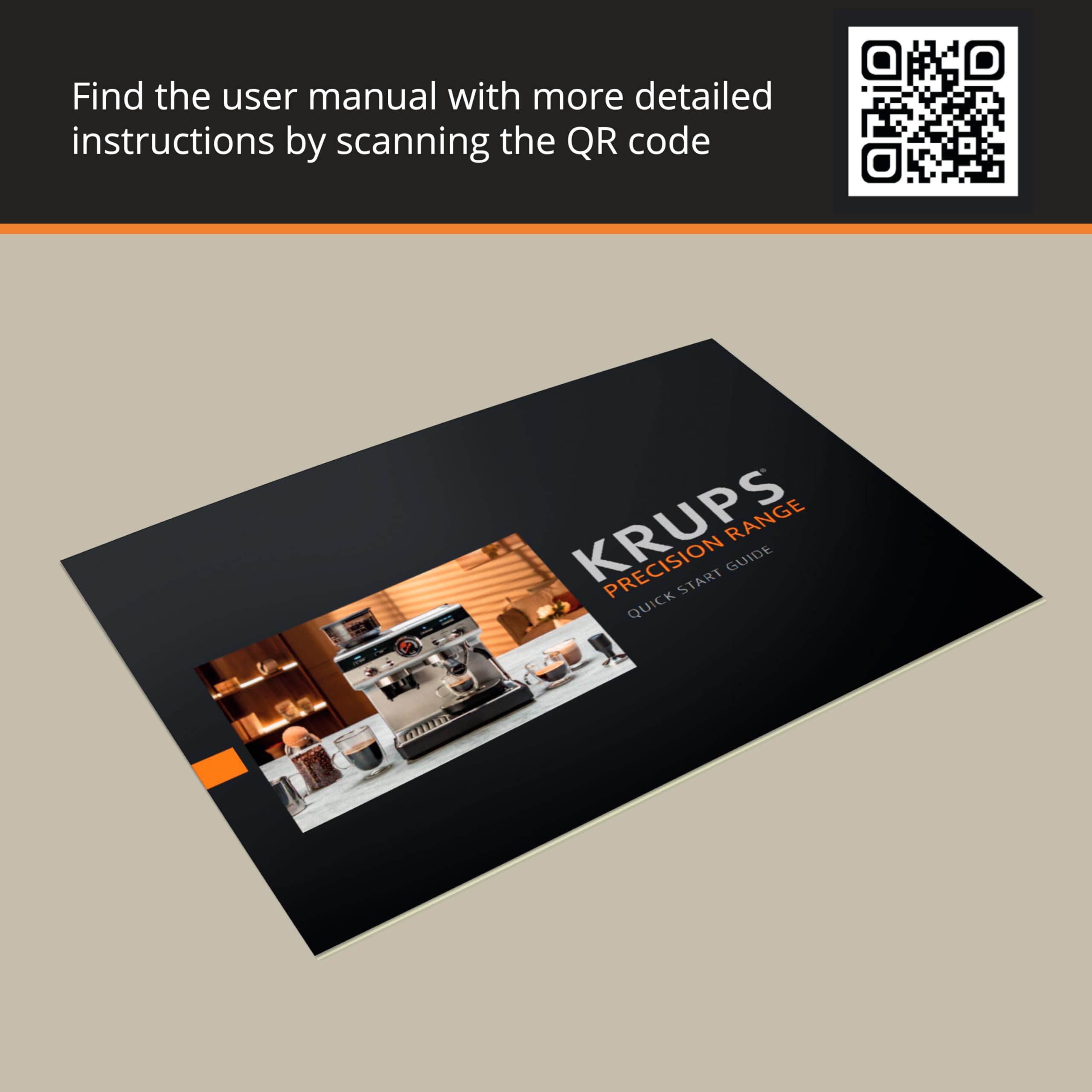 KRUPS Máquina de café expreso de precisión con molinillo, máquina para hacer café con leche y capuchino, presión de bomba + varilla de vapor de espumador de leche, ajustes de molienda ajustables para resultados de calidad de barista, acero inoxidable y negro