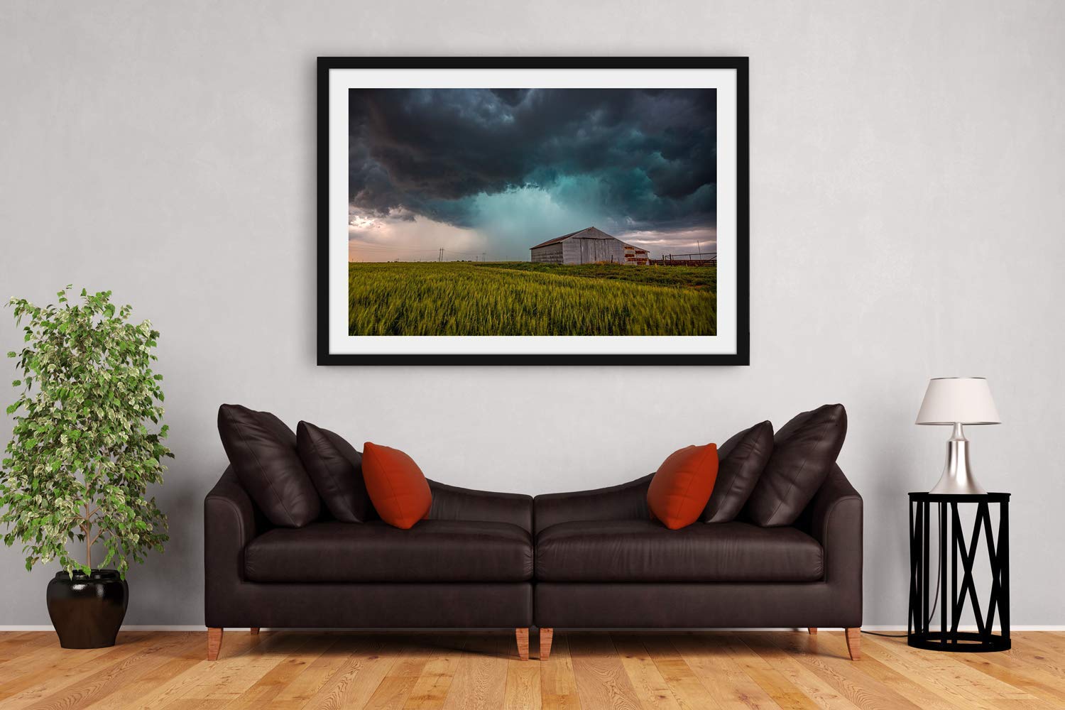 Country Photography Print (Not Framed) Picture of Storm Passing Behind Tin Covered Barn in Wheat Field on Spring Day in Oklahoma Farm Wall Art Farmhouse Decor 4x6 to 40x60 - Image 4