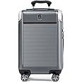 Travelpro Platinum Elite Hardside Expandable Carry on Luggage, 8 Wheel Spinner, TSA Lock, Hard Shell Polycarbonate Suitcase, Vintage Grey, Carry on 21-Inch