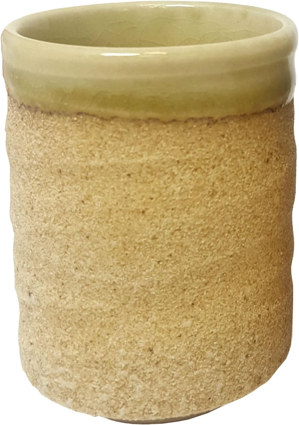 Japanese Stoneware Coffee Cup Sand Glazed Wagamama Style Handleless