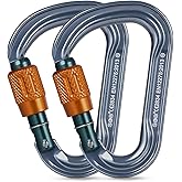 SOB Heavy Duty Steel Carabiner Clips -Auto Locking Climbing Carabiner, Industrial Strength Climbing Hooks for Keychains, Outdoor Gear, Backpacks, Hiking & Camping