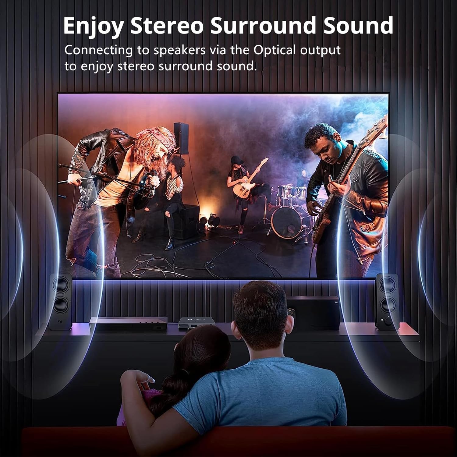 4K Digital Media Player, TV MP4 Video Player with HDMI/Optical/AV Output, Digital Signage Mini HD Media Players for USB Drive/Micro SD Card, Auto Playback, H.265/HEVC