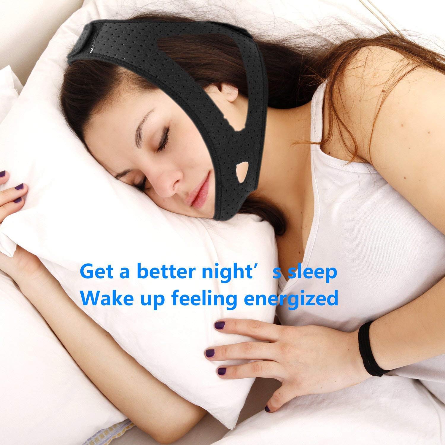 Resmed Cpap Supplies Chin Straps, Anti Snore Snoring Chin Strap Devices for Men Women Kids, Anti Snoring Snore Chin Strap Large, Anti My Snoring Snore Solution, Snore Stopper Chin Strap: Health & Personal Care