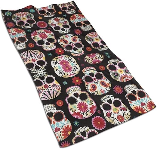 Amazon Com Novelty Sugar Skull Kitchen Towels C 17 5x27 5in