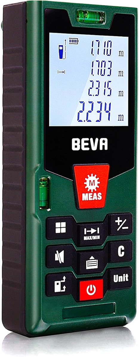LOMVUM Laser Entfernungsmesser 50m - Digitaler Distanzmesser Mit Pythagoras