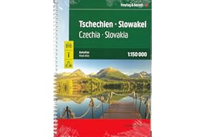 Czech Republic - Slovakia, road atlas 1:150,000 (English and German Edition)
