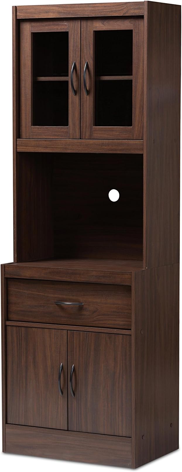 baxton studio shoe cabinet on Amazon Com Baxton Studio Kitchen Cabinet Walnut Brown Furniture Decor