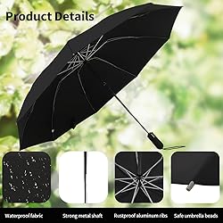 ZDSSM Compact Travel Umbrella Inverted Reverse