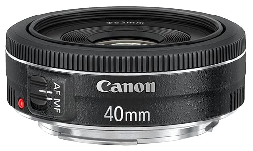title=Canon Obiettivo, EF 40 mm f 2.8 STM, Nero [Versione Canon Pass Italia]