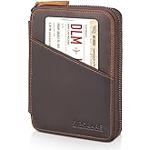 Polare Full Grain Leather Travel Passport Wallet RFID Blocking Passport Holder Soft Bifold Cover Case with YKK Zipper