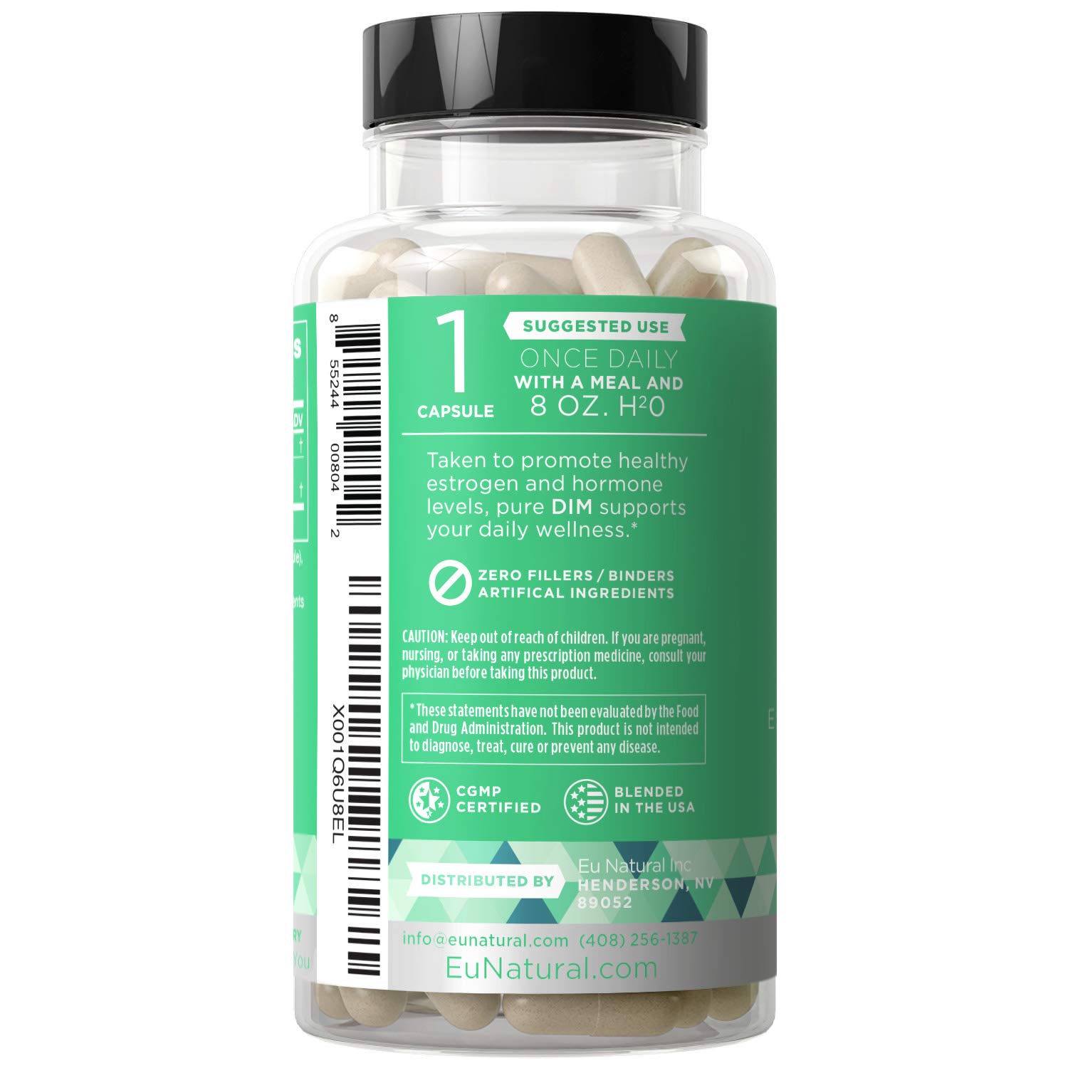 DIM Supplement Pure 200 Mg Energy Fatigue & Stress Relief, Estrogen