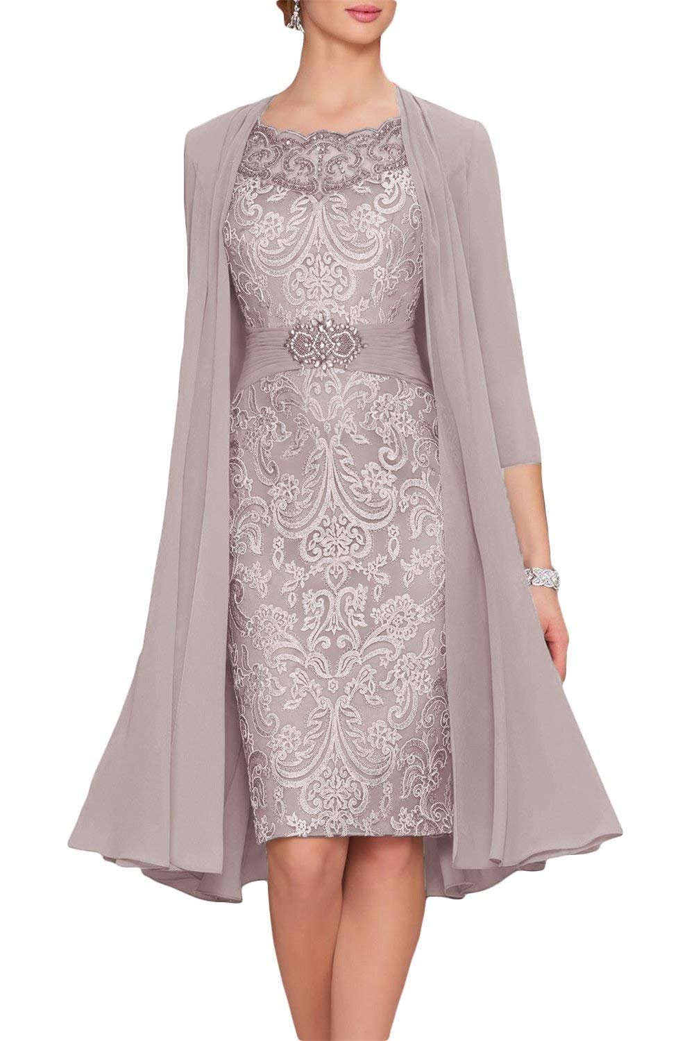 silver gray mother of the bride dresses
