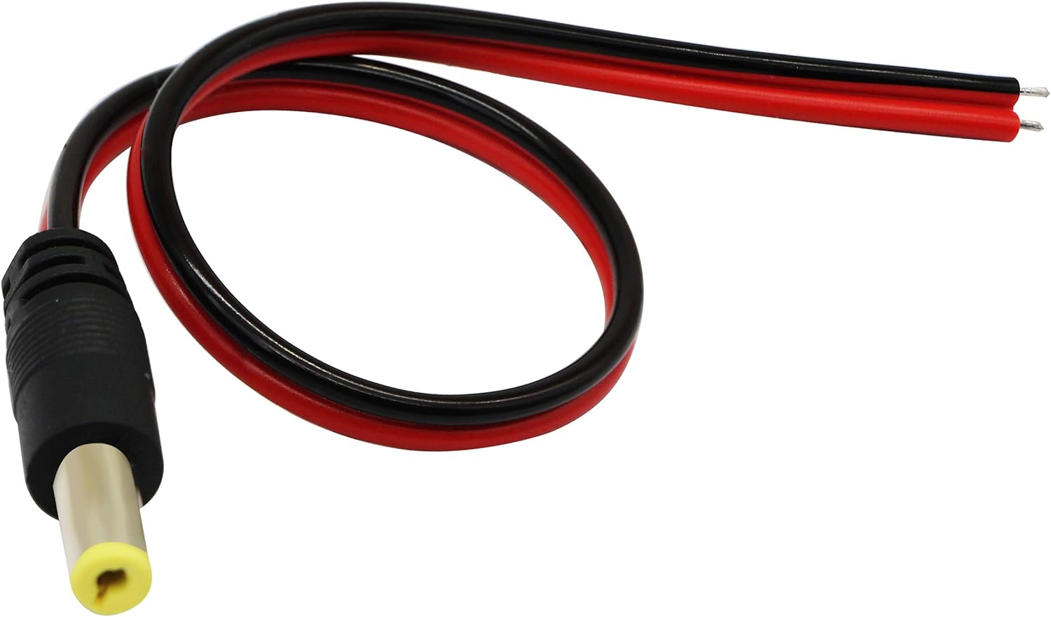 2 1mm X 5 5 Mm 20 Pack M Cgtime 25cm Dc Power Pigtail Cable 12v 1 3a Dc 5 5mm X 2 1mm Male Connectors Awg For Cctv Surveillance Security Camera System And Led Strips Transformer Connection