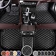NewYYY Car Floor Mat for Lexus RX350 2016-2017,Nappa Leather Full Coverage Auto Floor Mats All Weather Luxury Floor Liners(Black,Full Set)