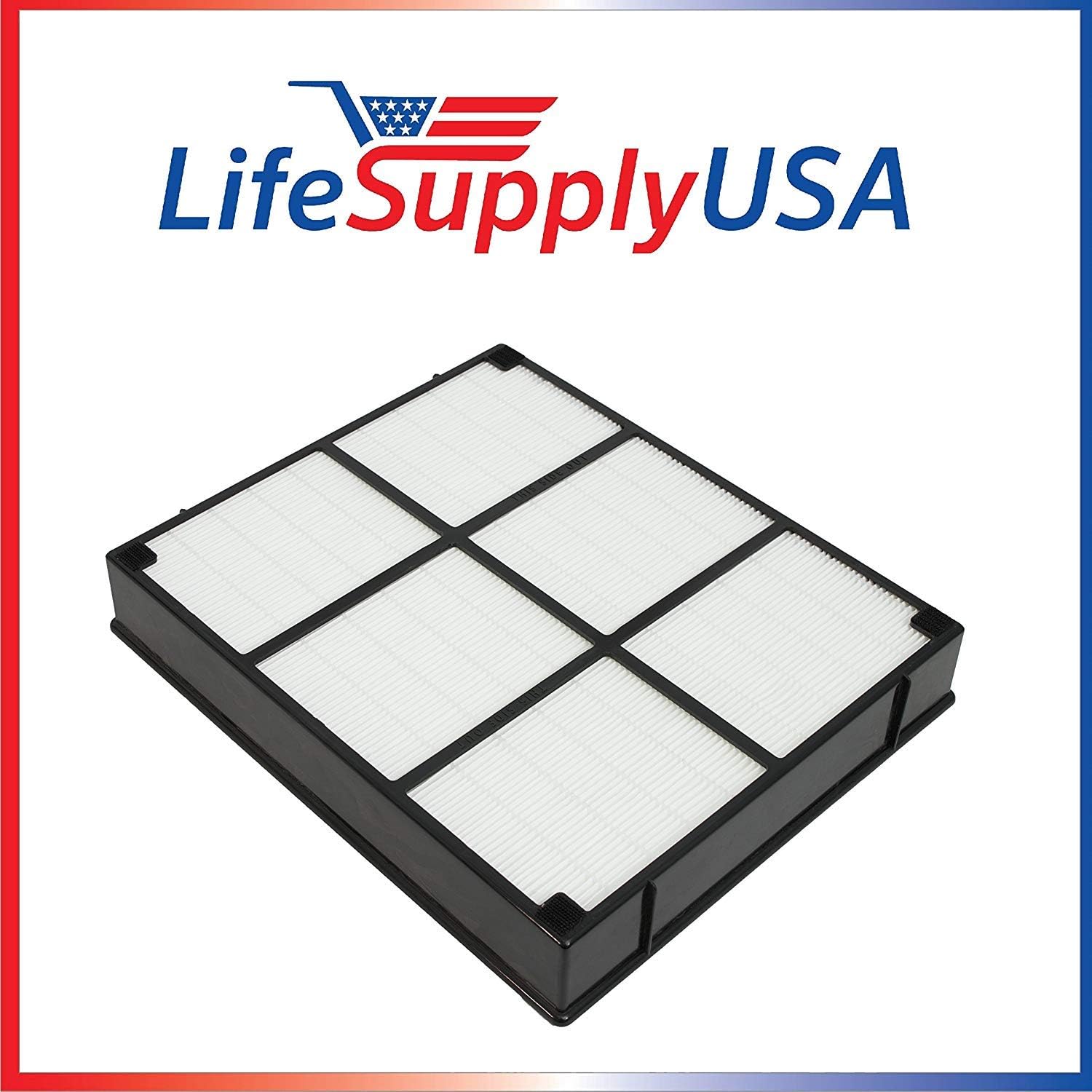 LifeSupplyUSA Replacement HEPA Filter Compatible with Hamilton Beach 04912 TrueAir Air Purifier Models 04160, 04161, 04150