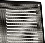EUROPLAST 400x150mm Black Metal Air Vent Grille Cover with Insect Mesh view 4