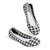 ATHMILE Women's Ballet Flat Shoes Round Toe Slip on
