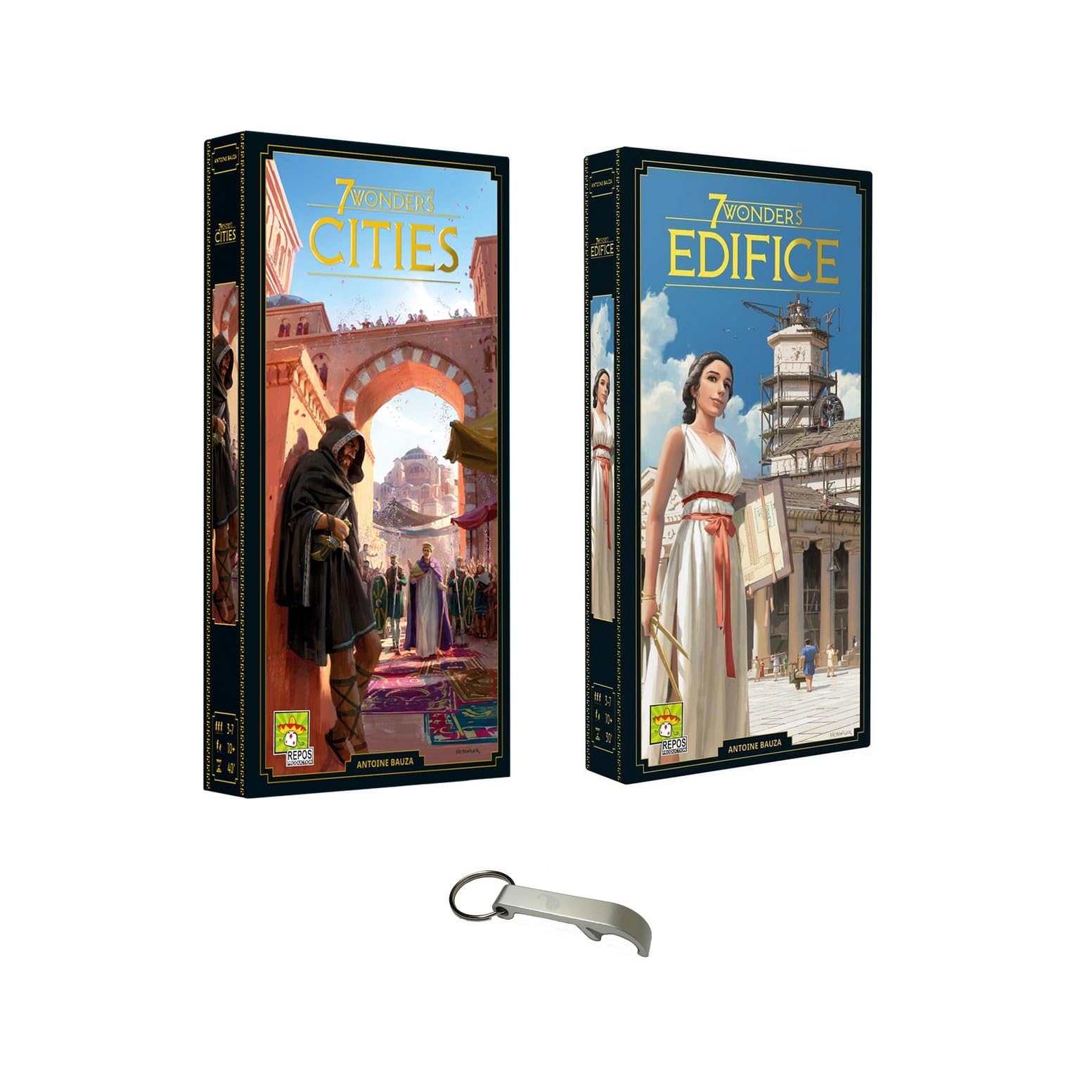 Blumie Shop Seven Wonders Set of 2 Building Expansions + Cities French Version + 1 Blumie Decap (Edifice + Cities)