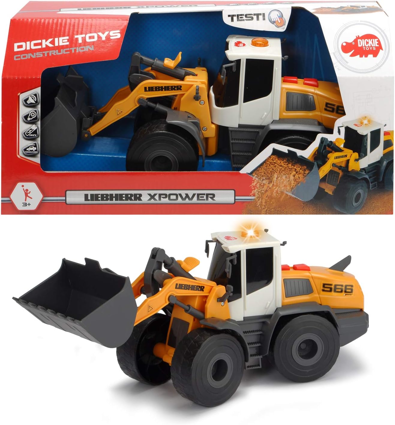 dickie toys liebherr excavator