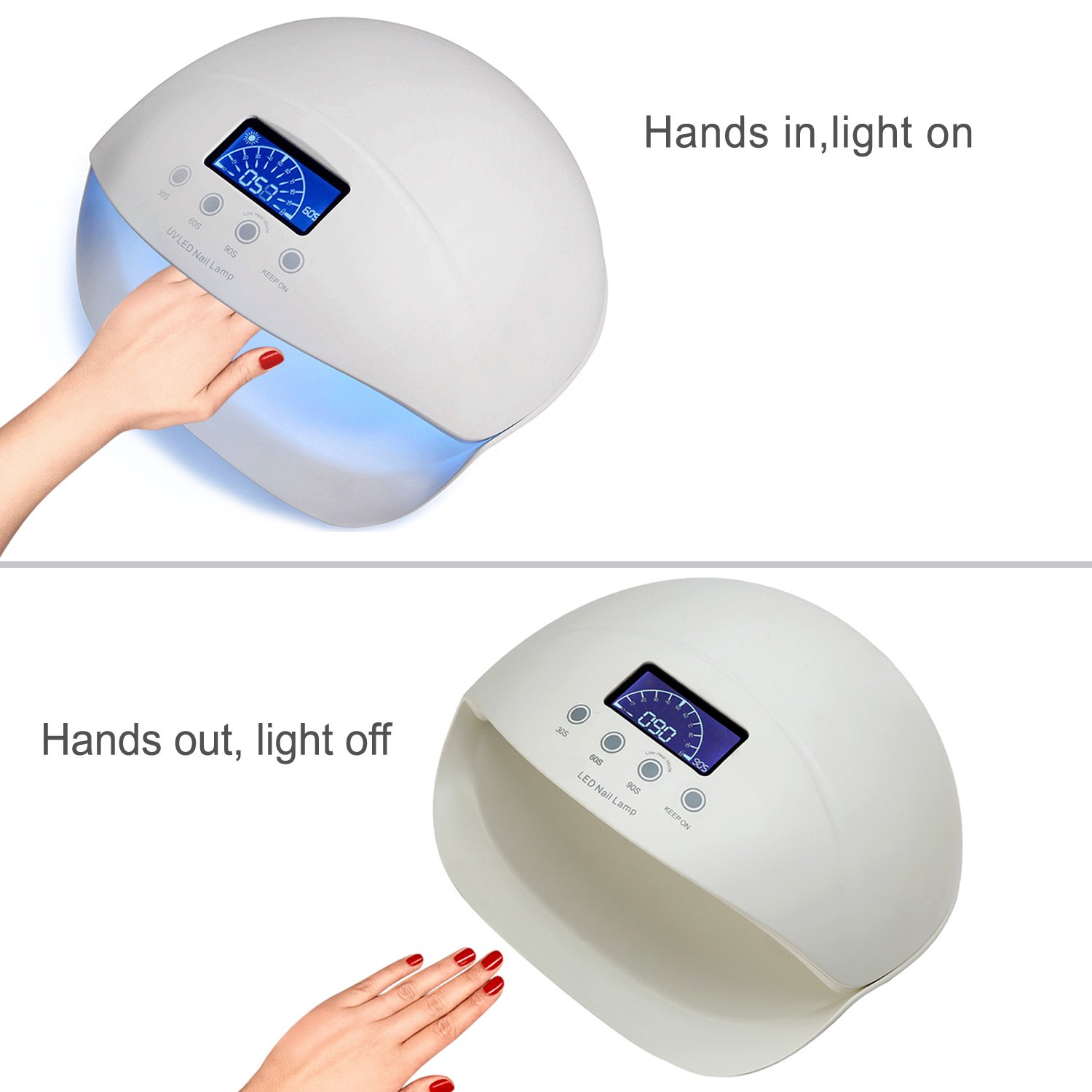 Nail Dryer UV LED Nail Lamp with LCD Display Screen 3 Timer