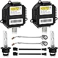 KERBIY 2 Sets HID Headlight Ballast W/Igniter & D2S Bulb for Nissan Altima,350Z,Maxima,Murano,Rogue,for Infiniti G35,G37,FX35,Replace 28474-8991A 28474-89904 NZMNS111LAN Xenon Ballast Control Module