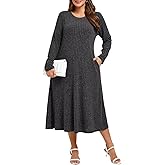 BELAROI Womens Plus Size Sweater Dress Long Maxi Fall Winter Dresses