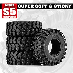 INJORA Obsidian S5 1.3" Rock Crawling Tires for