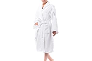 Alpine Swiss Blair Womens Cotton Terry Cloth Bathrobe Shawl Collar Velour Spa Robe