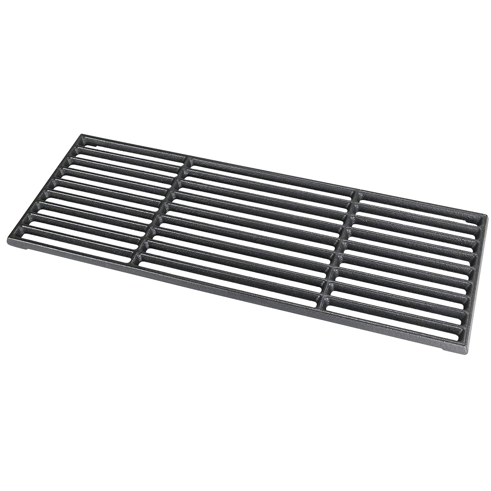 GFTIME 43 x 16cm Cast Iron Grill Grate for Charbroil, Enders Boston 4, Enders Monroe 4 Pro, Gourmet BBQ and Other Gas Grills, Cast Iron Cooking Grates Spare Parts, Solid Cast Iron Grate