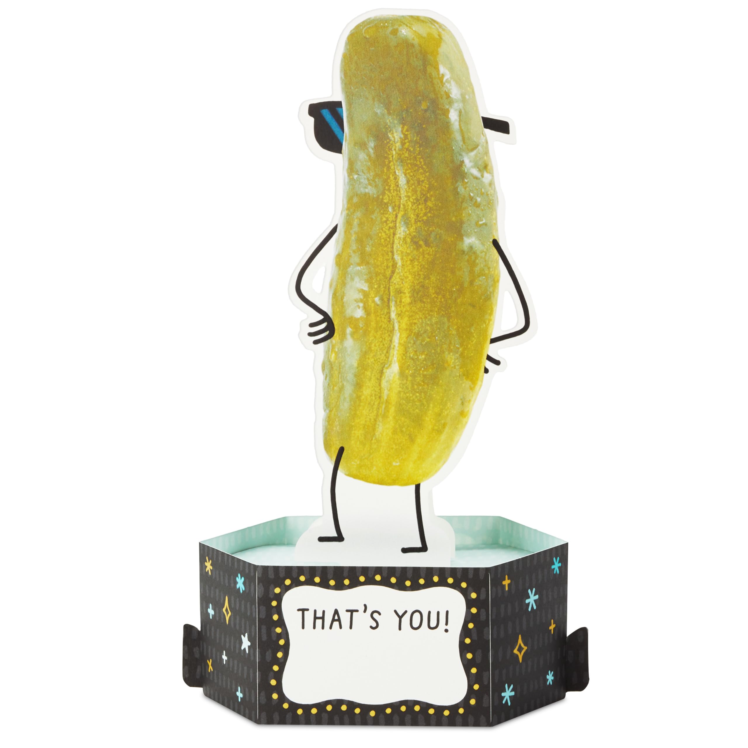 Hallmark Paper Wonder Shoebox Funny Pop Up Card (Big Dill) for Birthdays, Graduation, Congratulations