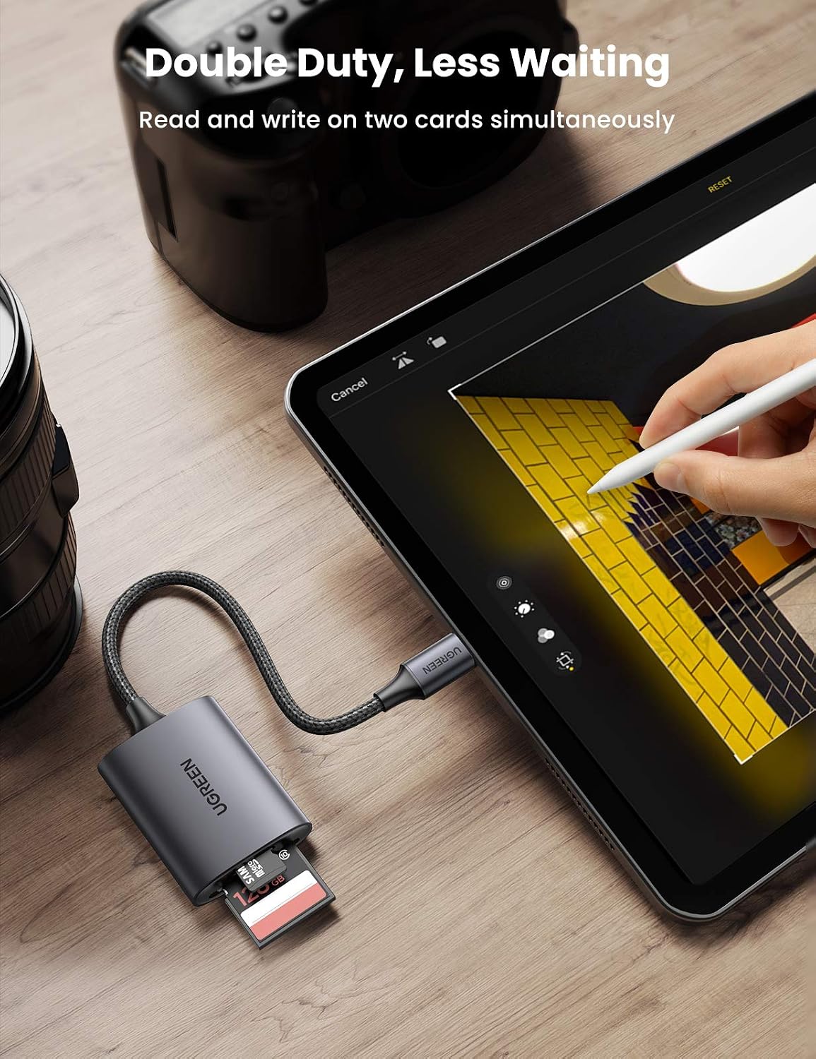UGREEN SD Card Reader, USB C Card Adapter with Dual-Slot for Mirco SD/SD - Image 5