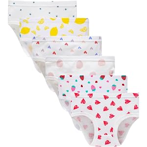 Winging Day Little Girls' Cotton Panties Baby Toddler Soft Underwear Multipack