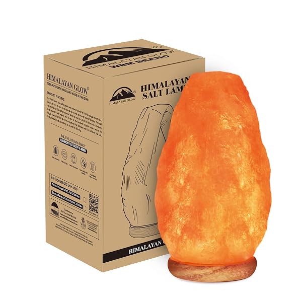 HIMALAYAN GLOW SALT LAMP WITH DIMMER SWITCH 5-7...