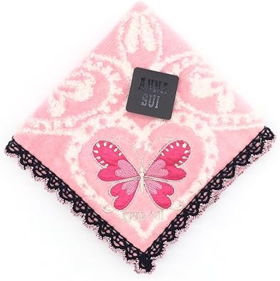 Amazon Co Jp Anna Sui アナスイ バラ 蝶 チョウ タオルハンカチ