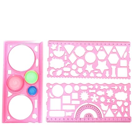 Amazon Com Drwritting 1 New Plastic Drawing And 2 Geometric