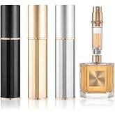 3PCS Perfume Travel Refillable, Perfume Atomizer Travel TSA&amp;Leak-proof | Travel Perfume Bottle Refillable 5ml, Fast-Filling Cologne Bottle, Mini Fragrance Atomizer Spray Dispenser for Men &amp; Women