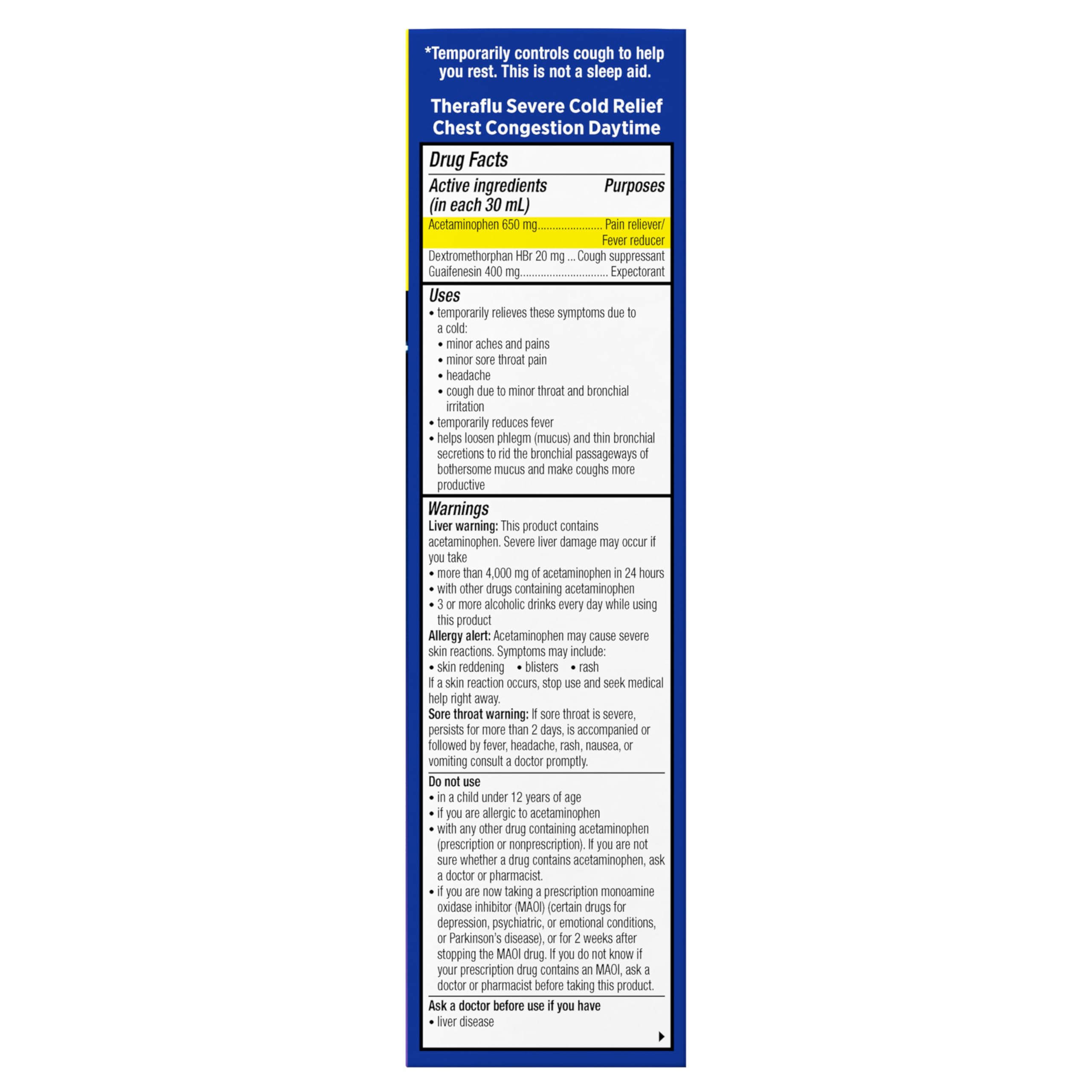 Theraflu Severe Cold and Cough Nighttime and Daytime Cough and Cold Medicine, Berry Flavor - 8.3 Fl Oz Syrup x 2