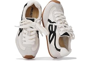 Project Cloud Kids Shoes for Girls - Non-Slip Trendy Fashion Sneakers Girls Shoes - Slip Ons with Hook & Loop Memory Foam Insole Kids Sneakers (Little Lowy)