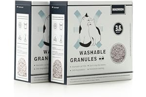Cat Litter Box Washable Granules Refills. Compatible to Cat Genie Refills. Great for cat Toilet Training kit. Compostable and
