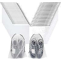 36 PCS Travel Transparent Shoe Storage Bags, Large Portable Clear Shoes (18PCS Transparent+18 PCS Translucent)…