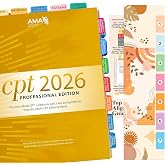 New Upgraded Index Tabs for CPT Professional 2026, Color-Coded and Laminated CPT 2026 Code Book Tabs, Easy Installation,with Page Markers and Alignment Guide &amp; Bookmark (Book not Included)