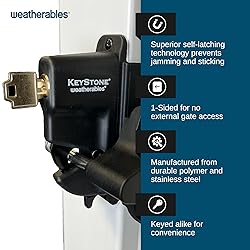 Weatherables Keystone Black Zinc Diecast Metal